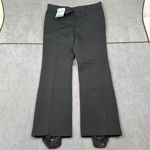 Edelweiss Vintage Black Stirrup Ski Pants Mens 38L High Waist Mammoth Mountain
